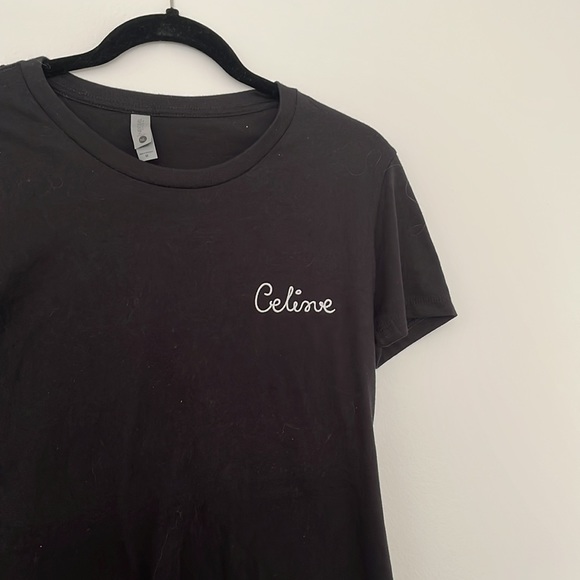 CELINE (copy) Crew Neck Embroidered T-Shirt - Picture 3 of 5